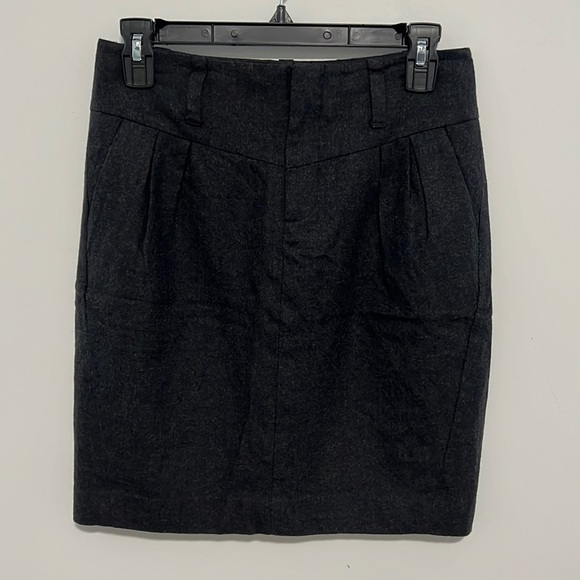 BANANA Republic Pencil Skirt Grey Lined Size 0 - Picture 1 of 11